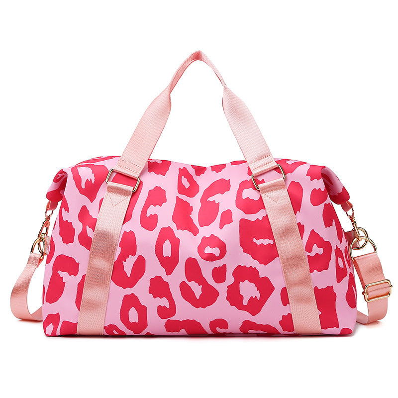 Wholesale Large Capacity Cow Pattern Travel Boarding Fitness Bag